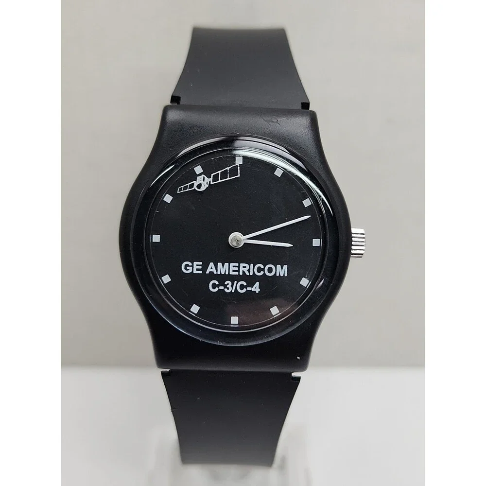 Vintage GE Americom C3 C4 Satellite Watch 1990s Space Communications New Battery